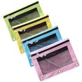 thumbnail image 5 of Jinsinto B5 Size Double Zipper 2 Pocket Pencil Bag, Transparent, Yellow, 5 of 5
