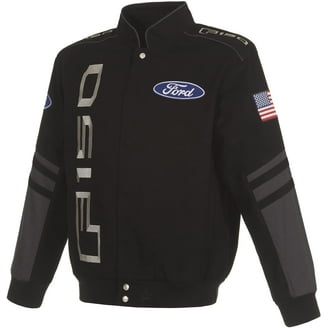 JH Design Men's Ford Mustang Embroidered Cotton Twill Jacket