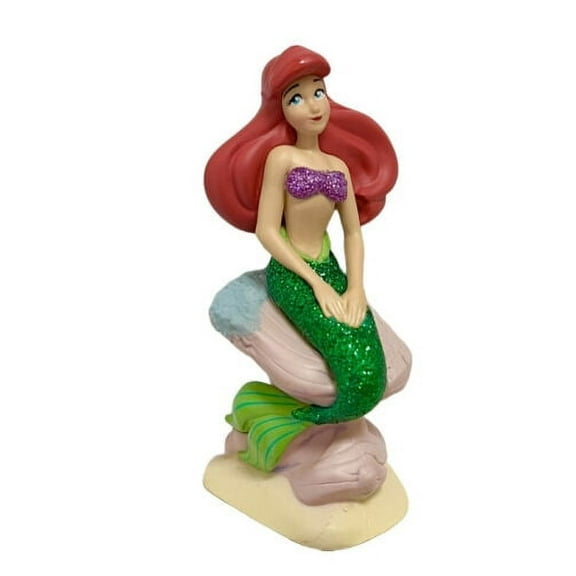 Little Mermaid Ariel as Fish 3" PVC Cake Topper Figure Figurine Glitter New Gift