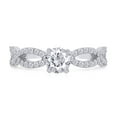 thumbnail image 2 of AFFY 1.02 Ct White Natural Diamond Infinity Engagement Ring in 14k White Gold Ring Size - 9.5, 2 of 6