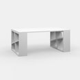 thumbnail image 5 of Ada Home Decor Furniture White Brian Modern Coffee Table with Storage Shelf, 5 of 7