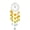 Yellow, variant on Chic Capiz Shell Wind Chime, Beach Wind Chimes for Outside, House Decoration for Courtyard, Window, Porch, Gifts for Women (Green)