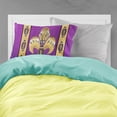 thumbnail image 2 of Tiger Football Fleur de lis Fabric Standard Pillowcase, 2 of 2