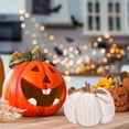 thumbnail image 4 of Mini Knitted Pumpkin,Knit Pumpkins for Fall Mantel Decor,Handmade Cute Fall Decor,Autumn Table Centerpiece,Crochet Pumpkin Decoration for Thanksgiving,Halloween Farmhouse & Home Decor(White), 4 of 6