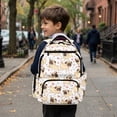 thumbnail image 4 of Yspwyqan Little Boys Backpack, Cute Pug 17 Inch Casual School Bag, 600D Polyester Adjustable Straps Bookbag with Front Pocket for Preschool Kindergarten Hiking Travel, 4 of 7