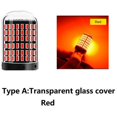thumbnail image 4 of 2 bombillas LED Canbus 3014 144Smd para coche, T20 7440 W21W, para luz de freno, luz de estacionamiento y marcha atrás, color rojo, 4 of 5
