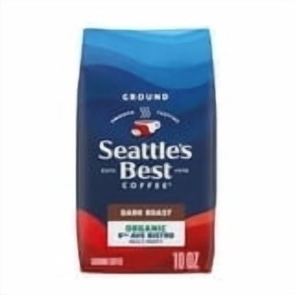 Seattle’s Best Coffee, Organic 6th Ave Bistro, Dark Roast, Organic Ground Coffee, 10 oz-2packs