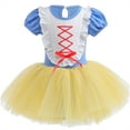 thumbnail image 4 of ATAIKU 3-9Y Kids Girls Princess Ballet Dress Short Sleeve Leotards Skirted Tutu Dancewear Halloween Christmas Party Dress, 4 of 7