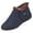 Blue, variant on Xmyrz Waterproof Snow Boots For Men Indoor Soft-Soled Suitable Breathable Leisure Solid Wide Calf Boots Winter Boots Mens Shoes