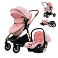 thumbnail image 1 of Carriola Para Bebé Dodo Baby Aurora Bambineto Y Portabebé Rosa, 1 of 10