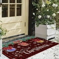 thumbnail image 4 of Tapis de Porte Extérieur en Caoutchouc Robuste, Élégant Élan de Noël Rétro Cônes de Pe Rêveurs Flocons de Neige d'Automne Tapis de Bienvenue Profil Bas Absorbant Résistant à la Saleté pour Zones d'Activités, 4 of 6