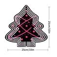 thumbnail image 2 of Stylish Metal Hanging Christmas Tree Wind Spinner - Festive Red Design with 3D Effect for Garden & Yard Decor, 2 of 7