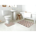 thumbnail image 4 of Xecao Transport 2-Piece Vintage Seamless Anti-Skid Mat Set, featuring a stylish pattern for a safe and elegant toilet rug experience, 4 of 6