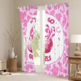 thumbnail image 3 of Homewish Western Cowgirl Hat Black Out Curtains,3D Disco Ball Curtains Pack of 2 (42x63 Each),Rustic Cow Pattern Bedroom Curtains For Girls Teens,Ultra Soft Home Decor, 3 of 6