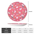 thumbnail image 2 of Daiia Yoga Unicorn Printed Pattern Ceramic Plate Dinner Plates Bone China Decorative Plates with Display Stand Art Ceramic Ornaments for Wall Hanging Decoration-10in, 2 of 6