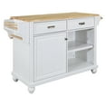 thumbnail image 3 of Cambridge Natural Wood Top Kitchen Island with Storage 07255, 3 of 9