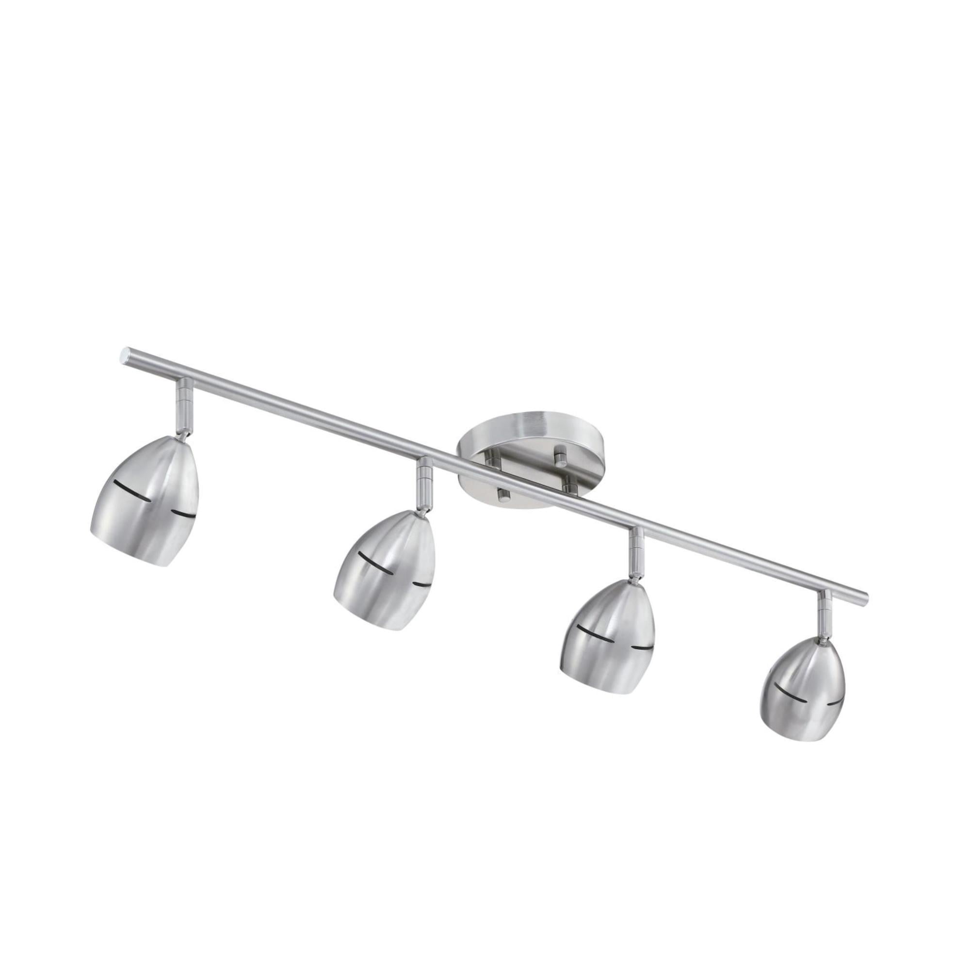 Westinghouse Lighting 6129500 Borgata Four Light LED Track Light Kit, Brushed Nickel