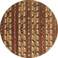 thumbnail image 1 of Ahgly Company Indoor Round Southwestern Brown Country Area Rugs, 8' Round, 1 of 4