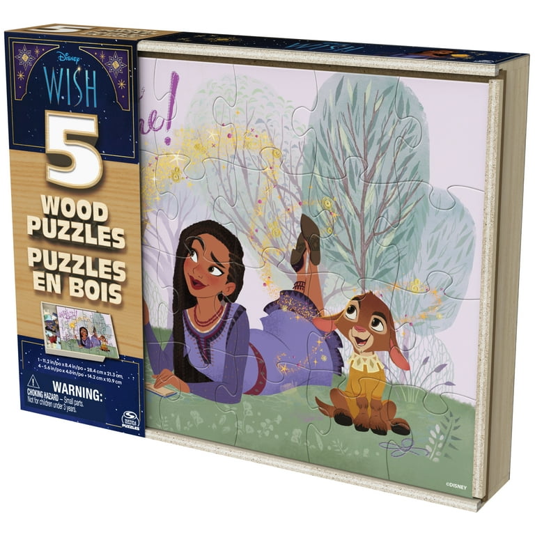 Bluey 5-Pack of Wood Jigsaw Puzzles for Kids 3 and up