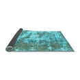 thumbnail image 2 of Ahgly Company Indoor Rectangle Abstract Light Blue Modern Area Rugs, 2' x 4', 2 of 4