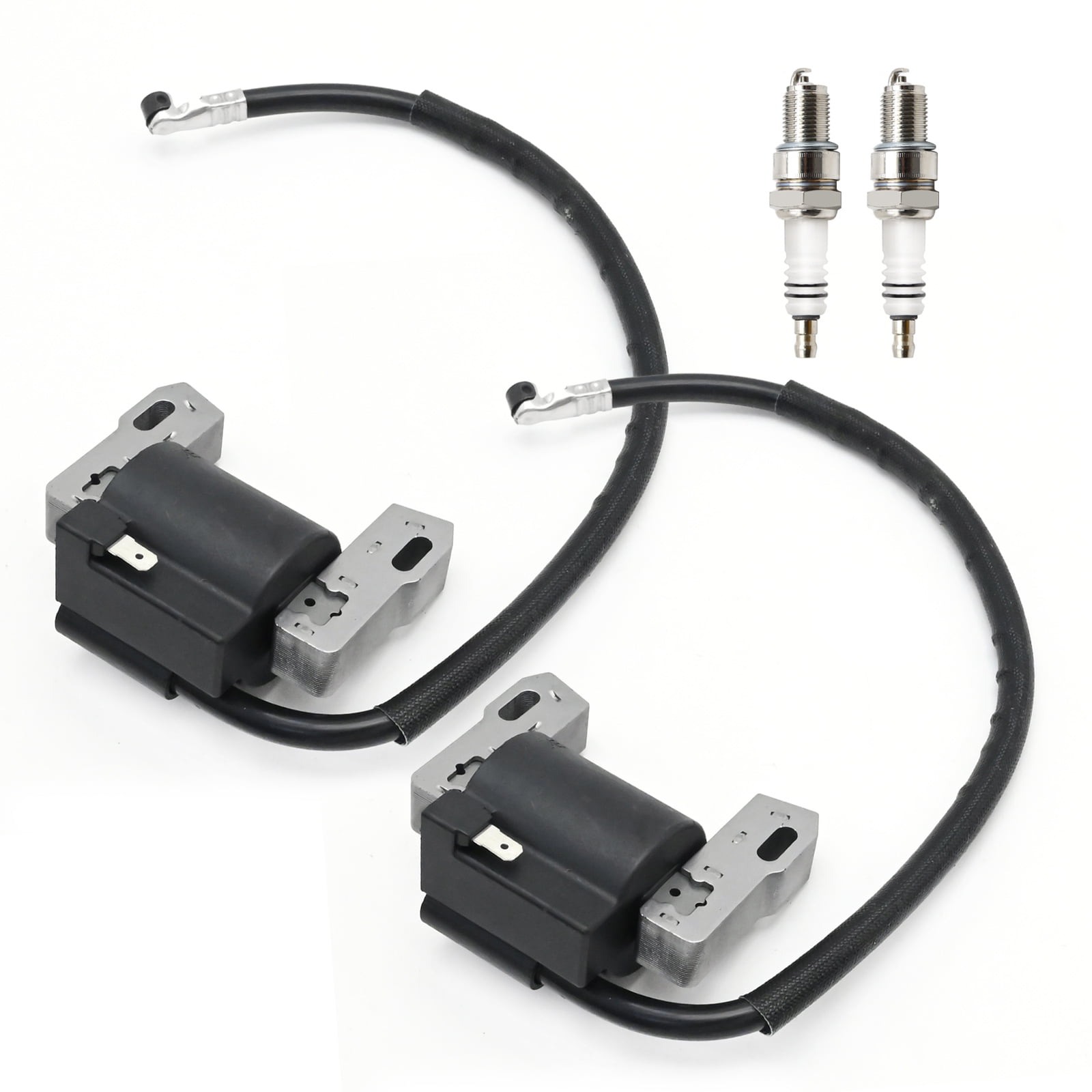 Anxingo 2Pack 592846 Ignition Coils with Spark Plug Replacement for Briggs & Stratton 4035A7 404577 403677 406777 407677 Engines, Replaces 691060 799651 499447