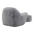 thumbnail image 5 of Bean Bag Chair, Comfy Bean Bag Sofa with Back Support, With Footstool,Faux Fur Bean Bag Chair for Adults and Kids, Stuffed Floor Sofa for Living Room, Bedroom,Grey, 5 of 8
