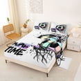 thumbnail image 2 of Castle Fairy Sport Soccer Graffiti King Sheets 4pcs,Goal Time Bedding,1 Fitted Sheet, 1 Flat Sheet and 2 Pillowcases, 2 of 6