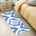 thumbnail image 5 of Bath Mat Soft Plush Non-Slip Absorbent Bathroom Rugs 39"x20" Waves Line Art, 5 of 8