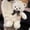 White, variant on 13.8in Bowtie Bear Plush Toy Stuffed Animal, Soft Huggable Teddy Doll with Cozy Hug Feel, Adorable Companion Plushie for Kids and Adults, Ideal Birthday Holiday Gift for Children, Family, Friends