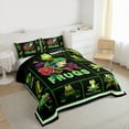 thumbnail image 3 of Homewish Green Frog 3 Pieces Queen Comforter Set for Boys Girls,Cartoon Animal Ultra Soft Bedding Sets,Flower Wildlife Bedding Comforter Set,Lightweight Room Decor,Reversible, 3 of 8