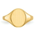 thumbnail image 4 of 14K Yellow Gold Ring Band Signet 11.0x9.5mm Closed Back, Size 8, 4 of 6