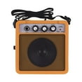 thumbnail image 4 of Aibecy Mini Guitar Amplifier 5W Speaker with 3.5mm & 6.35mm Inputs 1/4 Inch Output Volume Tone Adjustment Overdrive Support, 4 of 7