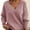 Pink, variant on Odbmxy V-Neck Womens Plus Size Sweaters Long Sleeve Pullover Womens Fall Sweater Knit Casual Plain White Loose Sweaters
