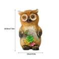 thumbnail image 2 of Outdoor Solar Garden Statues Owl/Frog/Turtle Figurine With Led Light For Yard  Lawn Art Decor Gift, 2 of 13