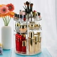 thumbnail image 6 of Ghojet Rotating Makeup Organizer 360° Spinning Make Up Stand 4 Layers Clear Adjustable Cosmetic Storage Display Box DIY Spinning Large Capacity Makeup Storage Organizer for Dresser Bathroom, 6 of 9