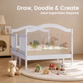 thumbnail image 3 of Dream On Me Rosie 3-in-1 Convertible Toddler Bed with Guardrails, Lavender Ice, 3 of 22