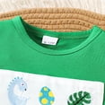thumbnail image 5 of Tkrady Toddler Outfits for Boys Spring Summer New Cute Cartoon Embroidery Short Sleeve T Shirts Top Elastic Waist Shorts Set, Sizes 0-4 Years, 5 of 7