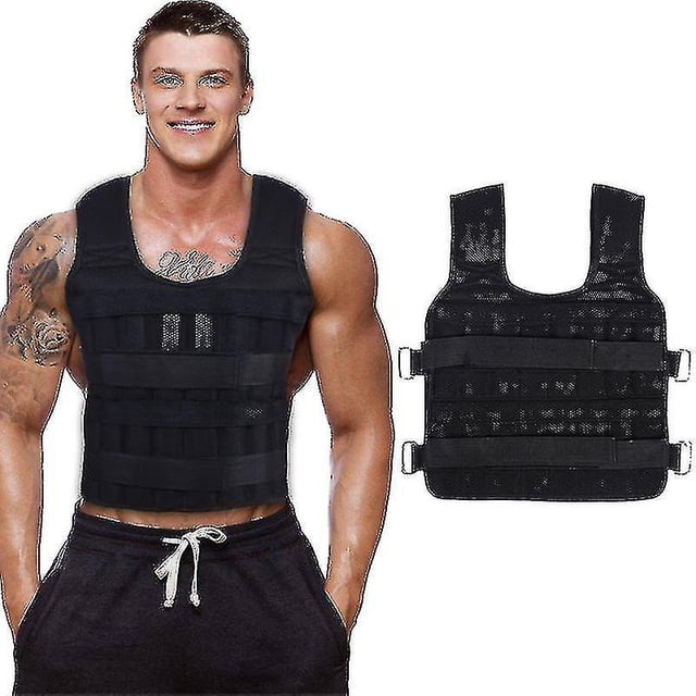 Chaleco de peso de carga para ejercicio, 30kg, boxeo, correr, eslinga, entrenamiento de pesas, Fitness, chaleco ajustable, chaqueta, ropa de arena