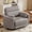 Extra-wide Taupe, variant on Ebello Oversized Electric Power Glider Recliner Chair for Adults, Overstuffed Extra-Wide Seat Corduroy Rocker Sofa, Modern Round Accent Chair with USB & Type-C Ports, Beige