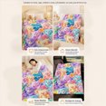 thumbnail image 6 of Cloud Soft 3D Plush Throw Blanket, 2027 New Cozy Teddy Bear Blanket, Teddy Pastel Floral Print Blanket, 6 of 6