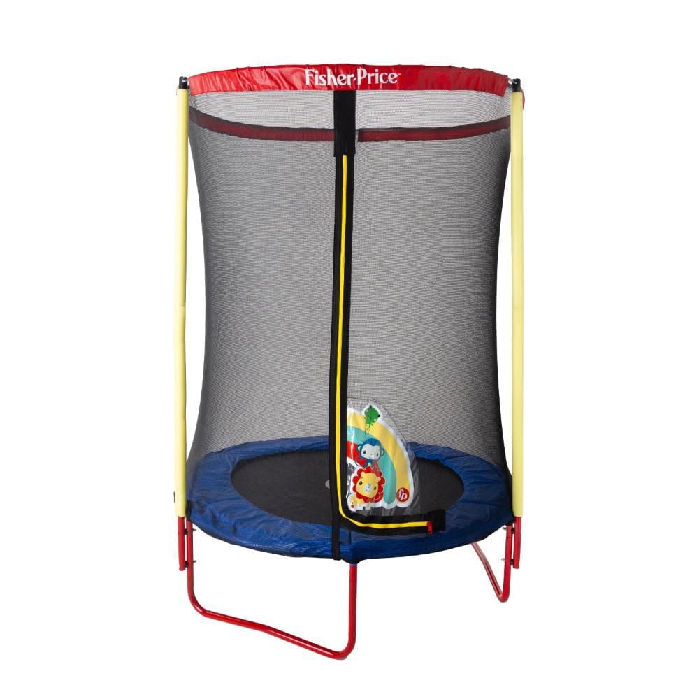 Fisher-Price 4.5FT Kids Trampoline with Safety Net – Durable Outdoor & Indoor Play Equipment