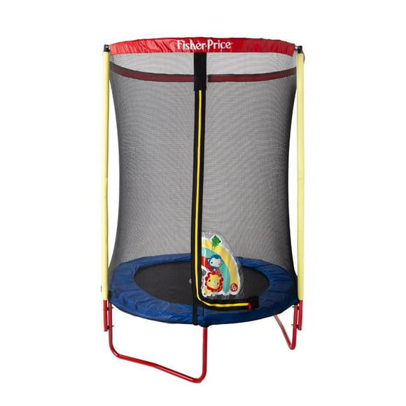 Fisher-Price 4.5FT Kids Trampoline with Safety Net – Durable Outdoor & Indoor Play Equipment