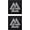 14 Valknut Reflective Balck, variant on 2PCS Viking Valknut Patches Reflective Morale Patch Hook and Loop | IR Infrared Reflective,Laser Cut,Viking Tactical Military Morale Patch,Versatile Tactical Attachment,2*2 inch Black