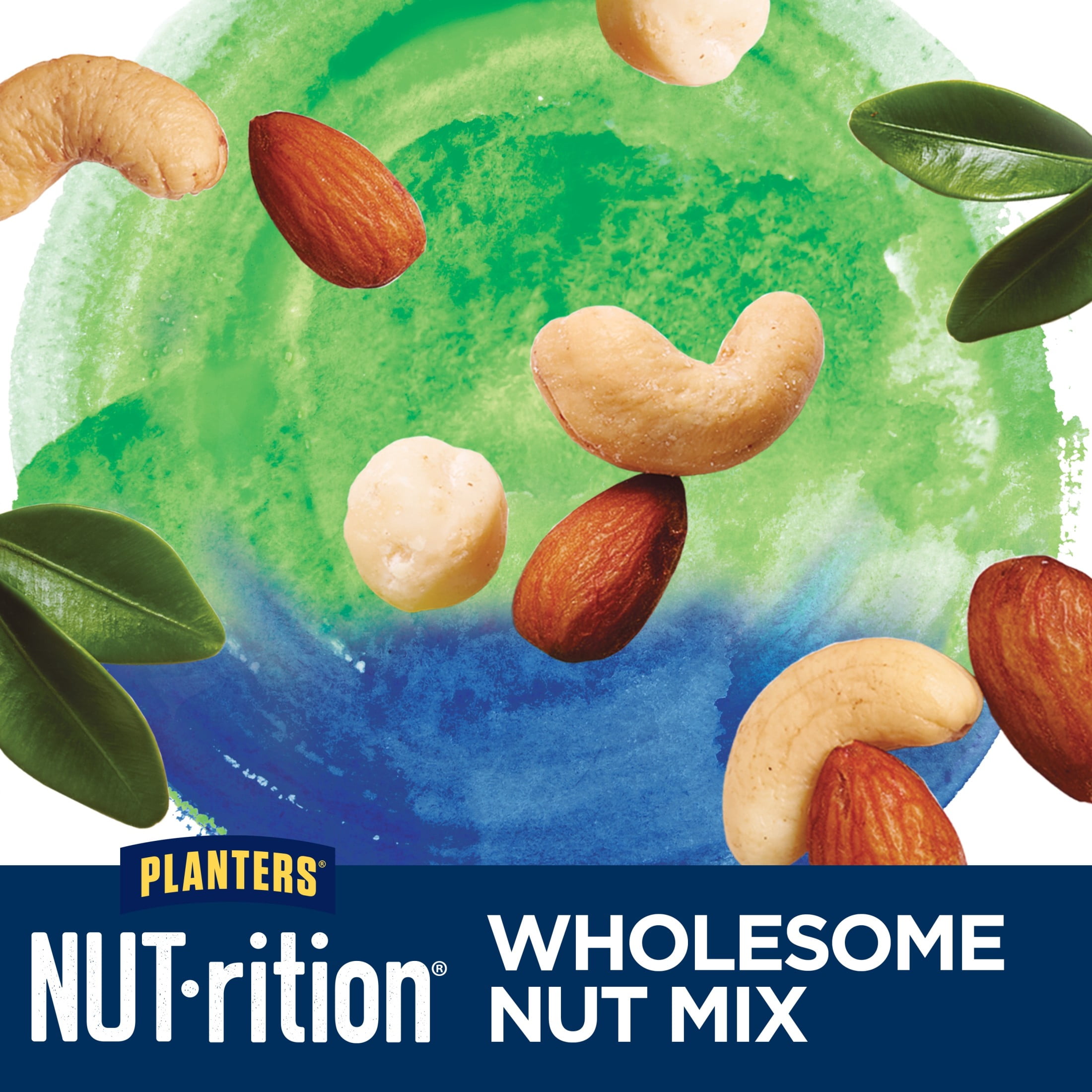 (4 pack) PLANTERS NUT-RITION Wholesome Nut Mix, Mixed Nuts, Plant Based Protein, 7 Count Box