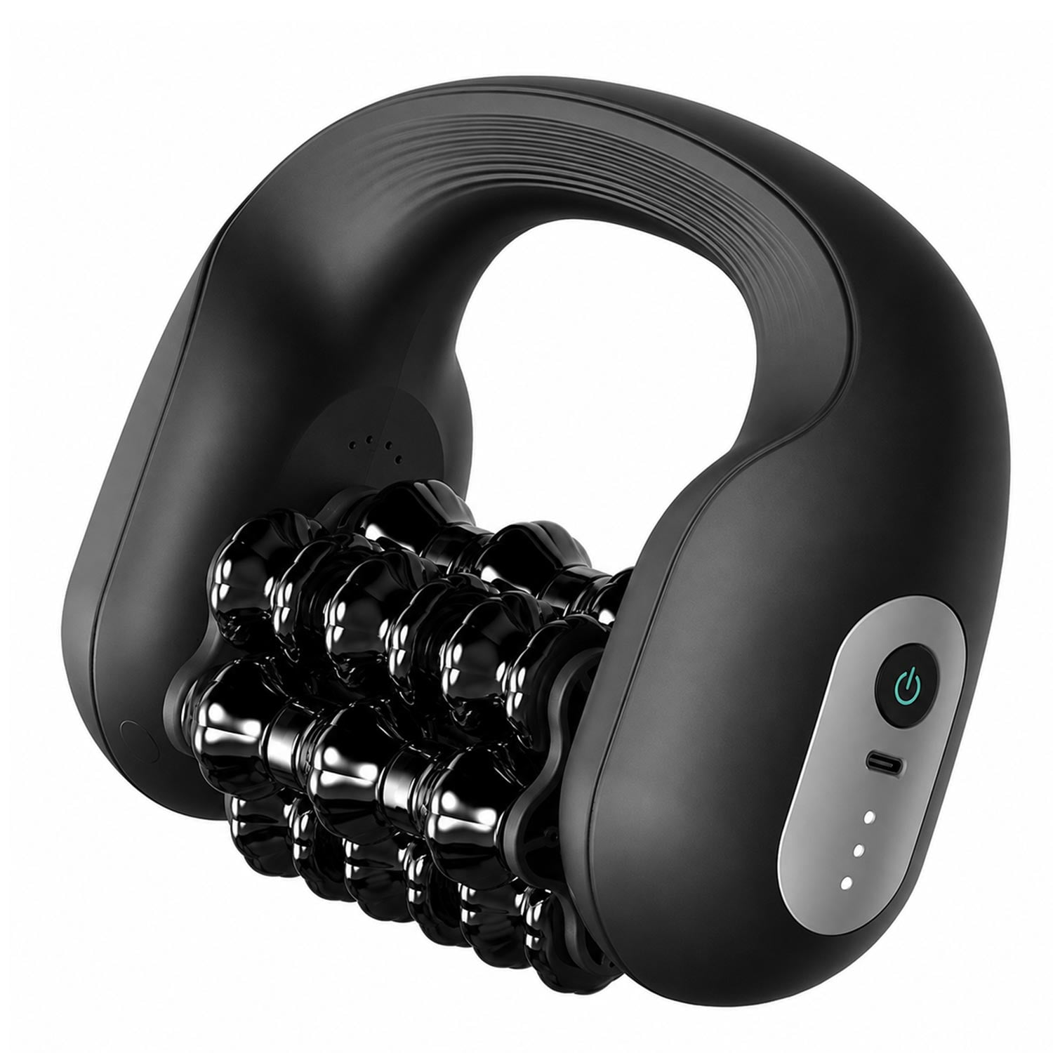 Electric Muscle Roller for Post-Workout Recovery, Deep Rolling Massager for Legs, Calves, Back & Neck, Handheld Powered Rolling Tool, Rechargeable, 3 Speed Fitness Recovery