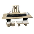 thumbnail image 1 of Modelo de mesa de té en miniatura,Mesa de té en miniatura para casa de muñecas,escala 1:12,Decoración de la escena de la habitación de los muebles de la casa de muñecas a escala, 1 of 8