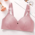 thumbnail image 2 of XuJwPNcy Womens Push up Bras Wireless Seamless V Neck Full Coverage Soft Comfort No Underwire Bra Wirefree Bralette with Support, 2 of 5