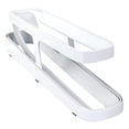 thumbnail image 1 of Dispensador de huevos para refrigerador de 2 niveles Portahuevos de cocina con desplazamiento automático (blanco), 1 of 3