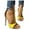 Yellow, variant on asdoklhq Women's Sandals Shoes,Women's Sandals On Clearance,Women's Casual Floral Peep Toe High Heels Shoes Ankle Strap Sandals