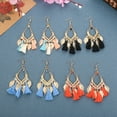 thumbnail image 5 of AYYUFE 1 Pair Hook Earrings Leafs Tassels Jewelry Vintage Long Lasting Drop Earrings for Daily Wear Alloy Multi-color, 5 of 8